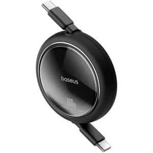 Дата кабель Baseus Free2Draw Mini Retractable Type-C to Type-C 100W (1m) (P10364500) – Чорний