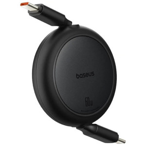 Дата кабель Baseus Free2Pull Mini Retractable Type-C to Type-C 60W (1m) (P10364500) – Чорний