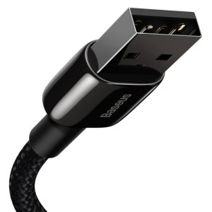 Дата кабель Baseus Tungsten Gold USB to Lightning Cable 2.4A (2m) (CALWJ-A0) – Черный