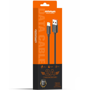 Дата кабель Amaya L77 USB to Lightning 2A (1m) – Чорний
