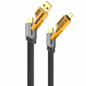 Дата кабель Amaya ACD-X31 4in1 Type-C/USB to Lightning/Type-C 65W (1.2m)