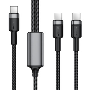 Дата кабель Acefast C22-02 2in1 Type-C to Type-C/Type-C 100W (1.2m)