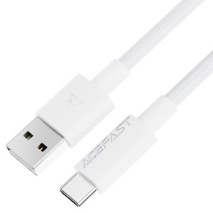 Дата кабель Acefast C18-04 USB to Type-C 3A (1.2m) – Белый