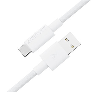 Дата кабель Acefast C18-04 USB to Type-C 3A (1.2m) – Белый