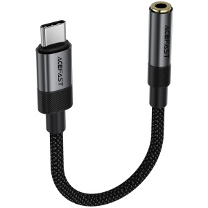 Переходник Acefast J12 Type-C male to AUX 3.5mm female – Черный