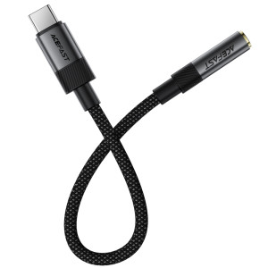Переходник Acefast J12 Type-C male to AUX 3.5mm female – Черный