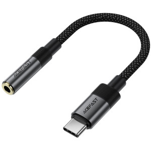 Переходник Acefast J12 Type-C male to AUX 3.5mm female – Черный