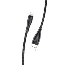 Дата кабель Usams US-SJ391 U41 Lightning Braided Data and Charging Cable 1m (Чорний)