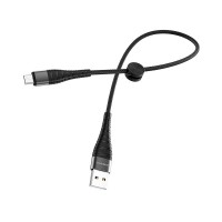 Дата кабель Borofone BX32 Munificent USB to MicroUSB (0.25m) – Чорний