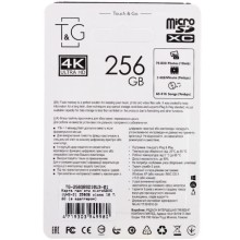 Карта памяти T&G microSDXC (UHS-3) 256 GB class 10 (с адаптером) – Черный