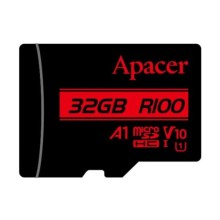 Карта пам'яті Apacer microSDHC (UHS-1) 32Gb class 10 V10 A1 R100MB/s (без адаптера)
