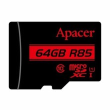 Карта памяти Apacer microSDXC (UHS-1) 64Gb class 10 R85MB/s (без адаптера)