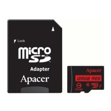 Карта пам'яті Apacer microSDXC (UHS-1) 128Gb class 10 R85MB/s + SD adapter