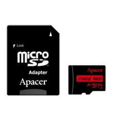 Карта пам'яті Apacer microSDXC (UHS-1) 256Gb class 10 V10 A1 R100MB/s + SD adapter