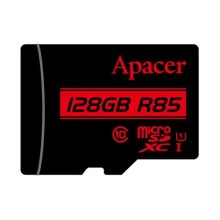 Карта пам'яті Apacer microSDXC (UHS-1) 128Gb class 10 R85MB/s (без адаптера) – Чорний