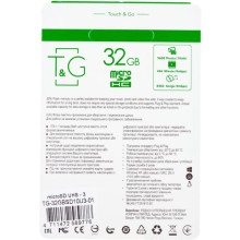 Карта пам'яті T&G microSDHC (UHS-3) 32 GB class 10 (з адаптером) – Чорний