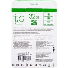 Карта памяти T&G microSDHC (UHS-3) 32 GB class 10 (без адаптера) – Черный