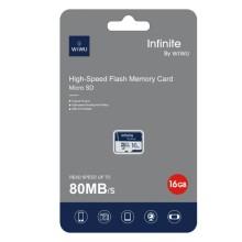 Карта пам'яті microSDXC WIWU Wi-FC004 Infinite Series 16GB (U1, C10) без адаптера – Блакитний