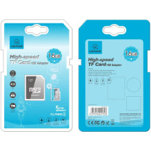 Карта памяти USAMS US-ZB117 TF High Speed Card 16 Gb + adapter – Голубой