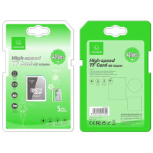 Карта памяти USAMS US-ZB118 TF High Speed Card 32 Gb + adapter – Зеленый