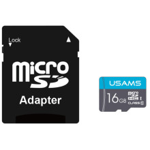 Карта пам'яті USAMS US-ZB117 TF High Speed Card 16 Gb + adapter
