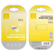 Карта памяти Usams US-ZB095 (TF High Speed Card) microSDHC Class 10 - 64GB (без адаптера) – Желтый