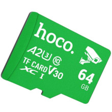 Карта памяти Hoco microSDXC Class 10 - 64GB (без адаптера) – Зеленый