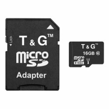 Карта памяти T&G (UHS-3) microSDHC Class 10 - 16GB (с адаптером)