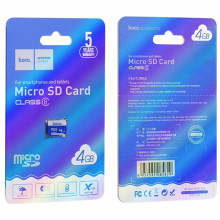 Карта памяти Hoco microSDHC 4GB Card Class 6 – Blue