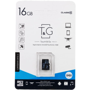 Карта пам'яті T&G (UHS-1) microSDHC Class 10 - 16GB (без адаптера)