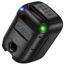 Bluetooth колонка Hoco HA13 Ramon outdoor + два мікрофона – Чорний