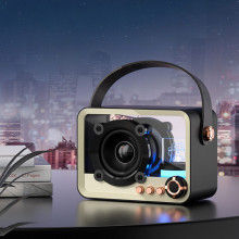 Bluetooth колонка QD05 Retro Style – Черный