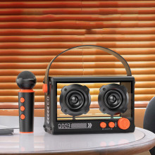 Bluetooth колонка QD03 Transparent с микрофоном – Черный