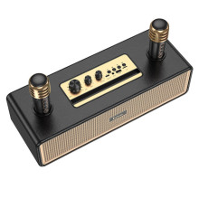 Bluetooth Колонка Hoco BS63 Graceful + два микрофона – Черный