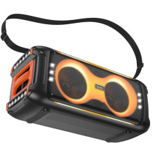 Bluetooth колонка Hoco HA9 Kayman + два микрофона – Черный