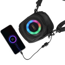 Сумка крос-боді зі вбудованою колонкою Hoco HC41 Wave Bass – Чорний