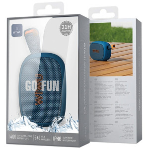 Bluetooth Колонка WIWU H1 Go Fun – Blue