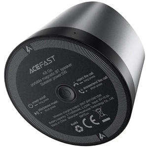 Bluetooth Колонка Acefast K8 + БЗУ 15W – Черный