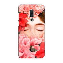 Чехлы (ART) Цветы на Meizu 15 Plus (VPrint) (Глаза в цветах)