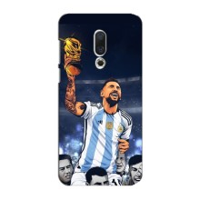 Чохли для Meizu 15 Plus (Leo чемпіон) (AlphaPrint) – Мессі з кубком