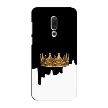 Чехол (Корона на чёрном фоне) для Мейзу 15 Плюс – Золотая корона
