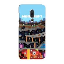 Чехол Майнкрафт на Meizu 15 Plus (AlphaPrint) Minecraft