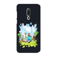 Чехол Майнкрафт на Meizu 15 Plus (AlphaPrint) Minecraft