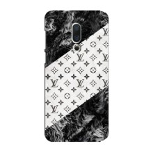 Чехол Стиль Louis Vuitton на Meizu 15 Plus (LV на белом)