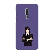 Чехлы Венсдей на Meizu 15 Plus Уэнсдей (AlphaPrint) (Уэнздей в черном)