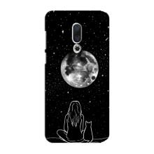 Чохол з малюнком кіт на Meizu 15 Plus – Дівчина з котом