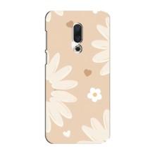 Чохол з квітковим принтом на Mei3y 15 Плюс – Бежеві квіти