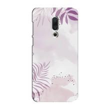 Чохол з квітковим принтом на Mei3y 15 Плюс – Фіолетове листя