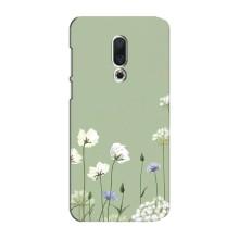 Чохол з квітковим принтом на Mei3y 15 Плюс – Квіти на зеленому