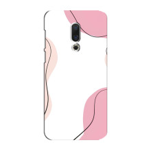 Чохол квітковий дизайн для Meizu 15 Plus – Рожевий фон